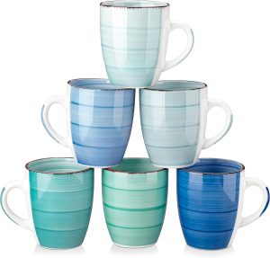 vancasso Bonita Mugs Set of 6, 360m...