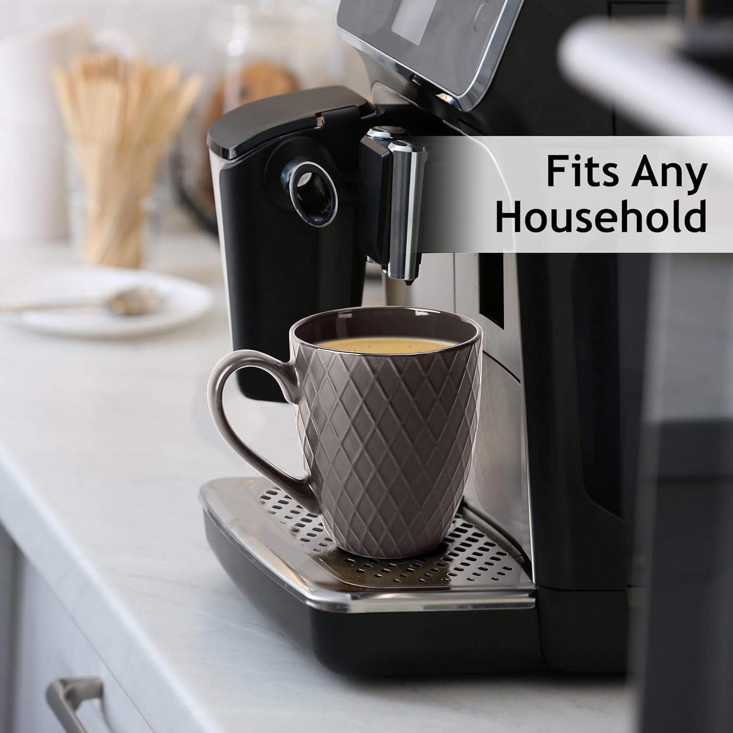 MIAMIO – 6 x 400 ml – Coffee Mug Set/Mug - Modern Ceramic Mug Matt - Coffee Mug Large - Palmanova Collection (Beige) - Image 5