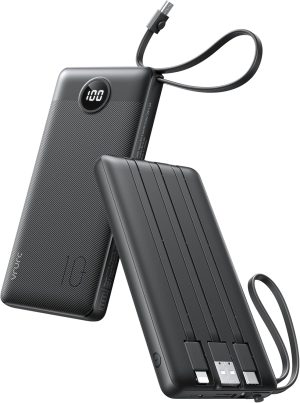 VRURC 10000mAh Power Bank With Buil...