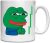 Funny Stock Trader Pepe The Frog Meme Art White Ceramic Mug White