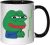 Funny Stock Trader Pepe The Frog Meme Art Ceramic Tea Coffee Mug Black