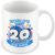 MUGGZ Personalised World’s Best 20 Year Old Mug – Custom Name Birthday Coffee Cup – Colourful Blue Design – 11oz Ceramic