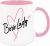 Boss Lady Mug – Funny Novelty Gift Silly Present Mug Birthday Christmas for Mum Dad Friend Sister Brother Grandparents for Man Woman Secret Santa Work Quotes (Pink)