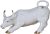 Ceramic Bull Ornament – Feng Shui Ceramic Decor – for Stock Market Traders Investors Gift (A)