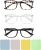 3PCS Blue Light Blocking Glasses, Anti Blue Light Gaming Glasses Anti Eyestrain and UV Glare Glasses Computer Screen Filter Glasses Fashion Fake Eyeglasses with 4PCS Microfiber Glasses Cloth