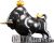 Wall Street Bull Statue, Bull Figurine Art Decor, Stock Trading Sculptures Stock Market Gifts for Men, Gifts for Stock Market Lovers(Black)