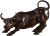 Stock Market Charging Bull Animal Figurine Bull Copper Sculpture for Living Rooms and Office Desks Home Decor