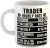 Trader Hourly Rates White Ceramic Hand Printed Mug