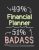 Badass Financial Planner Notebook: Funny Lined Journal, College Ruled Notebook, Size 8.5×11 Inches 120 Pages