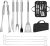 BBQ Utensil Set Stainless Steel Professional Barbecue Accessories Grill Tool with Bag Easy to Carry (9)