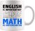 Panvola Math Lover Ceramic Mug 11 oz, Funny Engineer Gift, Novelty Drinkware for Teacher, Dad, Brother, Husband, Engineering Student, White