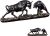 Bull Statue Vintage Resin Bull and Bear Statue 11×3.2×4.5 Inch Stock Market Decor for Office Home Desktop, Bookshelf Stock Market Decor Mens Office