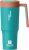 40oz Tumbler with Straw, Lid and Handle,1200ml Travel Mug with Handle, Water Bottle Thermos for Hot and Cold Coffee, Leak Proof Insulated Stanleys Cup (Teal)