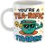 Youre A Tea-Rific Trader Terrific Pun Funny Gift Mug for Retirement Party, Birthday, Mum, Aunty, Nan Appreciation Gift
