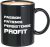 Stock Market Coffee Mug – Passion Patience Persistence Profit – Day Trader Brokers Financial Adviser Investor Saving Investing Trading Planner 11oz Black
