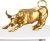Wall Street Bull Sculpture – Resin Charging Ox Desk Art Decor, Stock Market Figurine, Financial Symbol | Iconic Office Desktop Accent Traders Executives Analysts Finance Leaders Display
