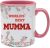 World’s Best Mumma Coffee Tea Cocoa Soup Daily use Mug Birthday Gift Mother’s Day C Handle Unique Ceramic Cup Mug. (Pink Inside and Handle)