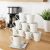 White Porcelain Mugs Set of 12 – 285m Coffee and Tea Cups | Drinkware for Latte, Cappuccino, Hot Beverages, Office, Home, Cafe | Dishwasher Safe | M&W