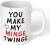 Print Maniacs Valentine Day Mug 11oz You Make My Minge Twinge Funny Mug Gifts for Boyfriend, Birthday Gifts for Men, Valentines Day Gifts for Him, Anniversary Romantic