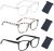 3PCS Blue Light Blocking Glasses – UV Protection Anti-Glare Clear Glasses, Durable PC Frame for Men and Women, Relieve Eye Strain, Perfect for Work, Reading, Gaming