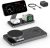 Keepro 3 in 1 Wireless Charging Station for iPhone Magnetic Portable, Fast Wireless Charger Stand for iPhone Air/17/16/15/14/13/12, AirPods Pro 3 2 Apple Watch (Adapter Included)-Black