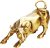 Stock Market Bull Statue – Resin Fortune Desk Ornament, Symbol of Prosperity and Strength | Ideal Decor for Office, Home or Store, Gift Investors, Traders, Business Professionals Wall