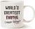 This Funny Dad Coffee Mug Father’s Day Gifts, World’s Greatest I Mean Father Best Christmas and Home Gifts for Dad Father Daddy Porcelain Cup White 11 Oz