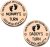 New Parents Decision Coin,Gifts for Mum Dad,Newborn Baby Gifts,Newborn Baby Gifts,Engraved Stainless Steel Fun Coin for Decision Making, for Father and Pregnant Mother(Rose Gold)