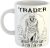 Trader Where Every Day is Fun Mug Miserable Zombie Gift for Moody Office, 11 oz Ceramic Mug