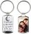 Personalised Photo Keyring, Custom Keychain, Engraved Keyring Gift for Him, Her, Mum, Dad, Grandparents, Birthdays, Mother’s Day, Father’s Day, Anniversaries, Valentines Day Gift, Valentines Keepsake