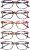 5 Pack Reading Glasses for Women – Anti Blue Light Blocking with Spring HingesSpring Hinge Readers for Women