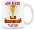 Tutor Mug – Worlds Best Mug Gift – Customise with Name – Pink