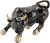 HERCHR Resin Bull Statue, Wall Street Bull Figurine Sculpture for Office Desktop Table Shelf Living Room Decorative Ornament Home Decor Stock Market Gift (KY168)