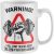 Warning Will Talk About The Gym Mug, Funny Coffee Cup, Fitness Gifts for Him, Gymwear Workout Birthday Present Ideas For Dad or Son, One Size, White