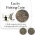 Lucky Fishing Coin and a Card, Lucky Sixpence Fisherman Gift, 1966 Silver Sixpence for Men – Birthday Gifts for Husband Brother Dad and Friend, Valentine’s Day Gift