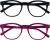OPULIZE BLU Blue Light Blocking Glasses for Women Men – Value 2 Pack – Cool Round Frame – Anti-Glare Computer and Gaming Eyewear – UV and Eyestrain Protection – Improve Sleep – Black Pink