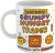 Warning Hungry Grumpy Trader Approach with Snacks Funny Coffee Mug Gift for Office Desk, Home Present for Birthdays or Retirement