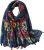 FAIRYGATE Scarf for Women Lightweight Floral Flower Scarves for Spring Summer Autumn Winter Shawl Wrap