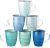 vancasso Bonita Mugs Set of 6, 360ml Stoneware Coffee Cup and Mug, Microwave & Dishwasher Safe Tea Cups, Large Mugs for Hot Drinks, Cool Color