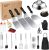 26PCS Griddle Accessories Kit, Stainless Steel Griddle Accessories for Blackstone & Flat Top Grill, Includes Spatula, Tongs, Burger Press, Basting Cover – Outdoor Cooking Gift for Men Dad