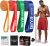 Resistance Bands Set for Men & Women – 4 Levels Exercise Band with Door Anchor, Pull Up Bands for Strength Training, Stretching, Powerlifting, Home Workouts, and CrossFit