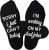 Jeasona Funny Socks Men 9-11 Black Cotton Non-slip Funny Gifts for Men