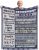 Retirement Blanket for Men – Soft Flannel Throw with Heartfelt Letter Print, Inspirational Retirement Gifts for Dad, Husband, Colleague or Friend, Cozy Blanket for Home, Sofa and Travel 60×50 Inches
