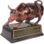 Resin Official Licensed Bronze Wall Street Bull Stock Market NYC Figurine Statue with Base (Small 3.5in)