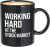 Stock Trader Coffee Mug 11oz Black – Working Hard at The Stock Market – Day Trader Market, Currency, Exchange, Stock Trading, Rally Stock Trading Rally