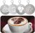 4 PCS Stainless Steel Coffee Stencils – Personalized Latte Art and Cake Decor with Barista-Grade Cappuccino Arts Templates