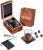 Whiskey Stones and Glass Gift Set for Men – 4 Whisky Scotch Bourbon Chilling Stones + Whiskey Rock Glass + Slate Coasters for Whiskey, Christmas/Father’s Day/Birthday Gift/Present for Dad Boyfriend