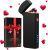 Coquimbo Valentines Day Gifts for Him Men Electric Lighter, USB Rechargeable Arc Lighter Windproof Flameless Plasma Lighter with Battery Display, Birthday Gifts for Men, Women, Him, Her