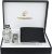 BELLOS Men’s Watch Gift Box – LED Lamp – Wallet – Pen, Silver, 42, Bracelet, Silver, 42, Bracelet