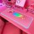 JMIYAV Pink RGB Gaming Mouse Pad PC XL Large Extended Glowing Led Light Up Desk Pad Mouse Mat Non-Slip Rubber Base Computer Big Cute Mousepad Mat Optimized for Gamer 80 * 30cm